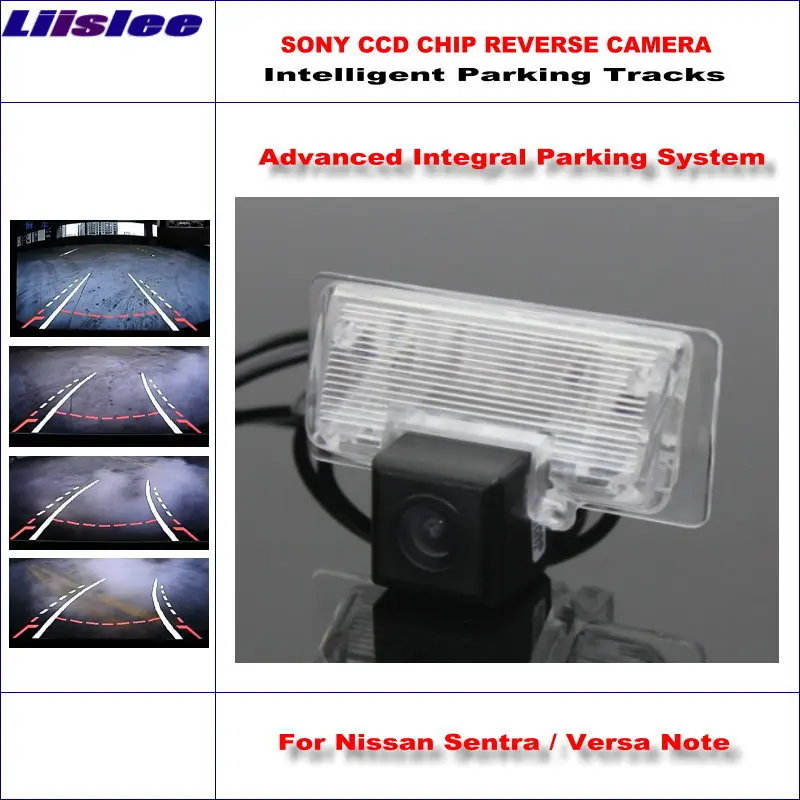 

Liislee Intelligent Parking Tracks Car Rear Camera For Nissan Sentra Pulsa / Versa Note 2014-2016 Reverse NTSC RCA AUX SONY