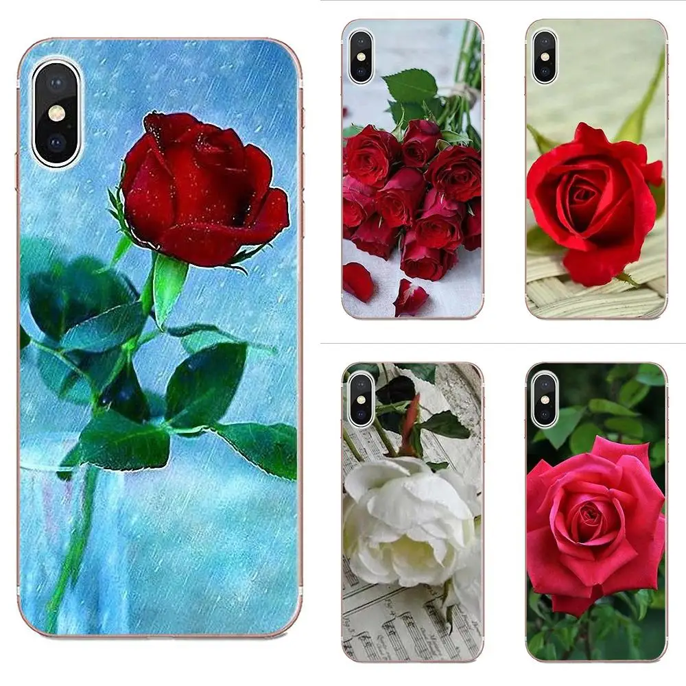 Красивый садовый красный цветок розы для Xiaomi Redmi Mi Note 7 8 9 SE Pro Lite Go Play Diy Роскошный