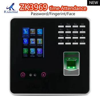 

ZKTeco ZK3969 Face Recognition biometric Access Control 50,000 Record Network Fingerprint TCP/IP ZKTime 5.0 Tieme attendance