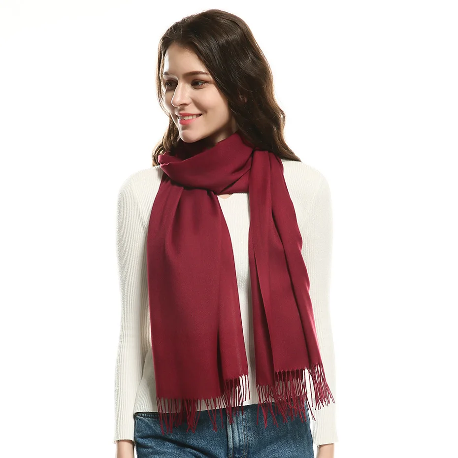 DESTINY зимний женский шарф, женский роскошный брендовый дизайнерский кашемировый шарф, модная дамская Бандана с кисточками, шаль из пашмины, палантин
