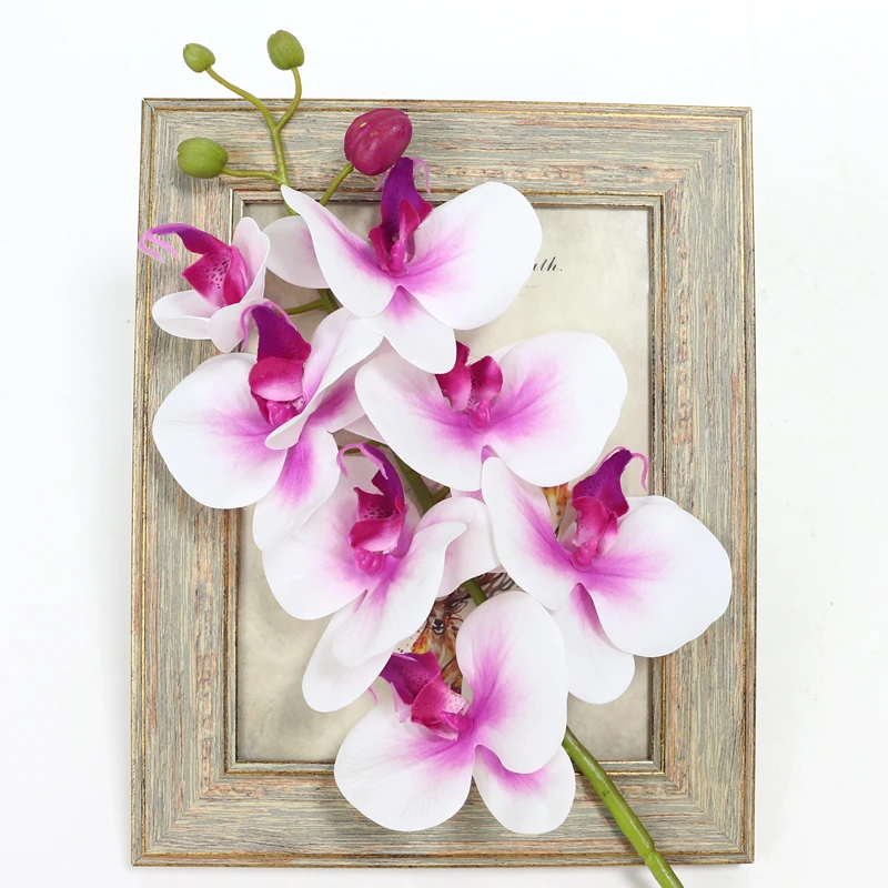 Artificial Orchid Flowers Real Touch Artificial Butterfly Orchid flores artificiales Wedding decoration home Festival Decoration (2)