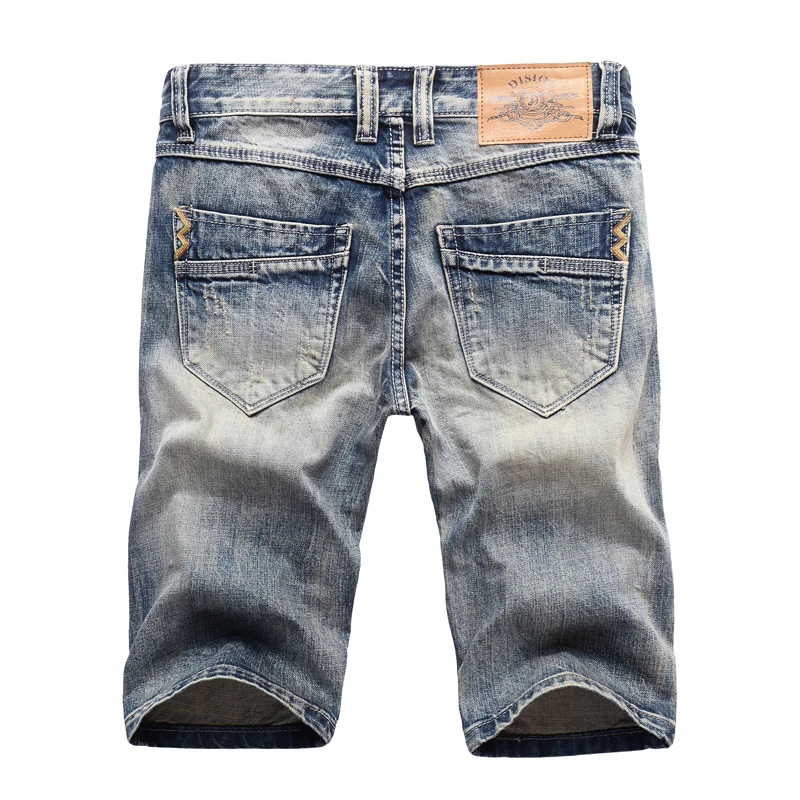 Summer Fashion Men Jeans Shorts Brand Designer Patchwork Ripped Jeans For Men Destroyed Denim Shorts hombre Hip Hop Short Jeans