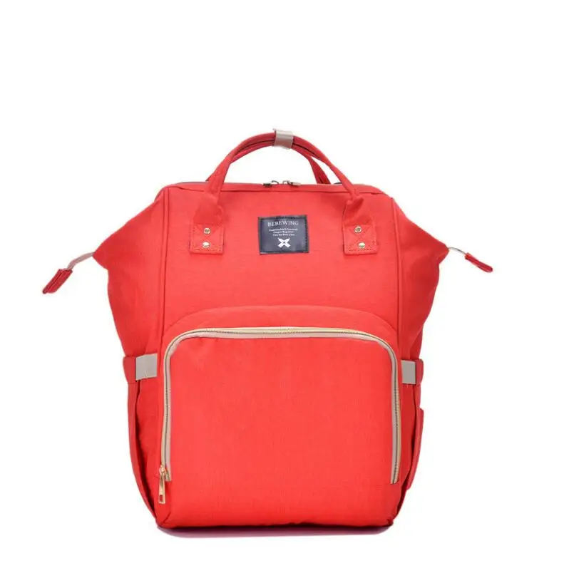 [Распродажа] Bebewing Мумия рюкзак большой емкости сумка Детская многофункциональная уличная дорожная сумка для ухода за ребенком детская коляска - Цвет: Orange