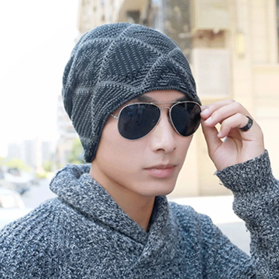 Новая теплая мягкая шапка Tianzi решетка вязанная плюс бархатная шапка для мужчин и женщин тюрбаны Muts зимняя мужская вязаная шерстяная шапка