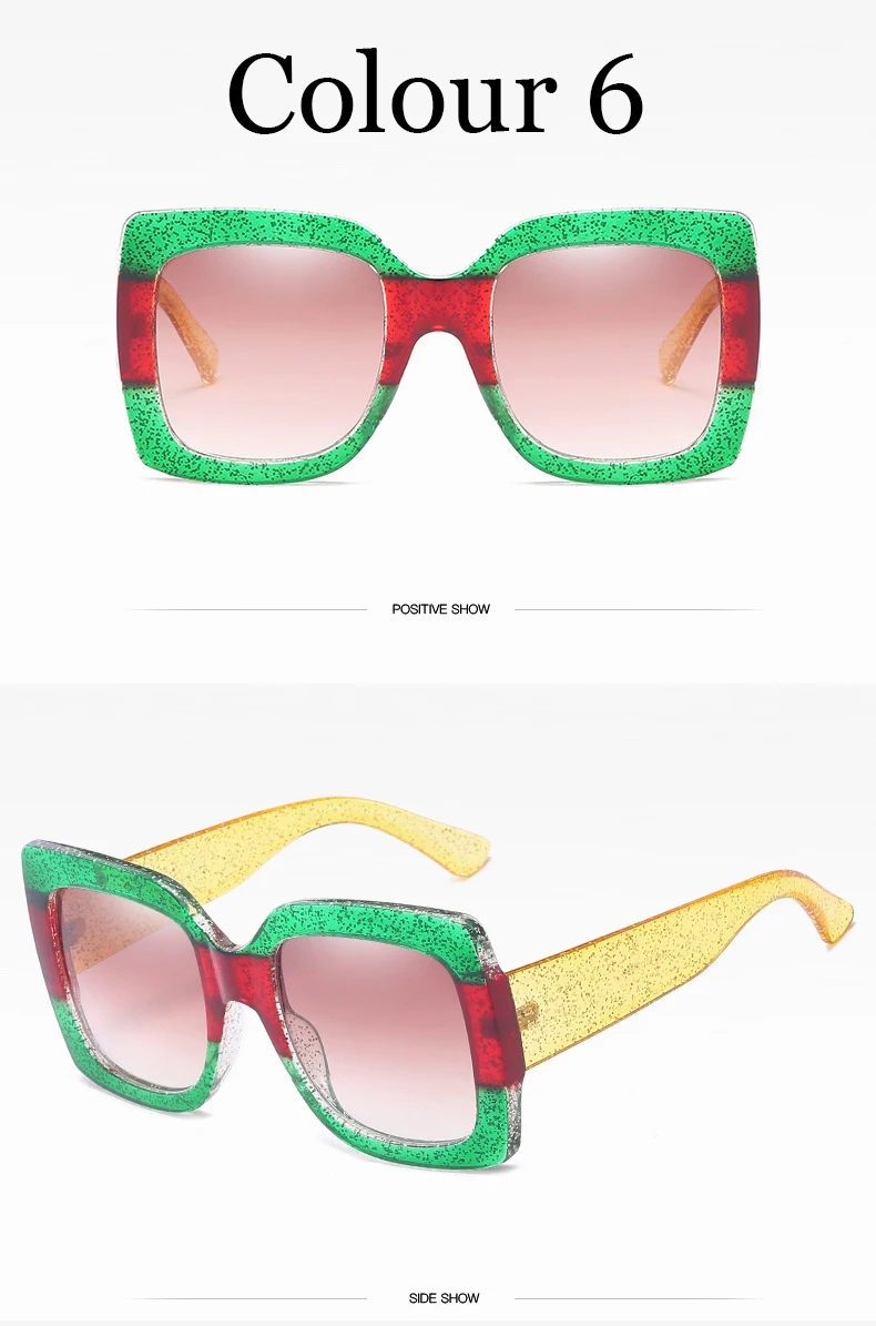Итальянские Роскошные брендовые негабаритные Квадратные Солнцезащитные очки, женские зеркальные солнцезащитные очки, винтажные зеленые красные солнцезащитные очки, женские очки