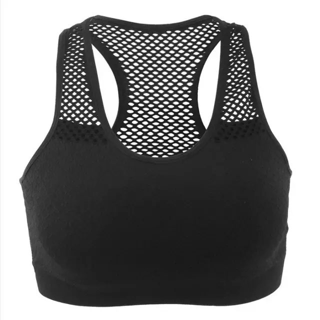 Louis XIV Women Sports Bra One Piece Seamless Full Cup Wireless Mesh ...