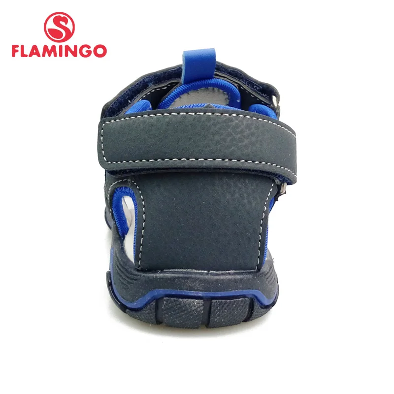 Летняя Брендовая детская обувь FLAMINGO кожаные стельки с закрытым носком размер 25 30