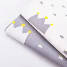 Высококачественная Корона хлопчатобумажный с рисунком ткань пэчворк ручная работа по шитью материал для стеганых изделий Ремесла ткань для домашнего текстиля