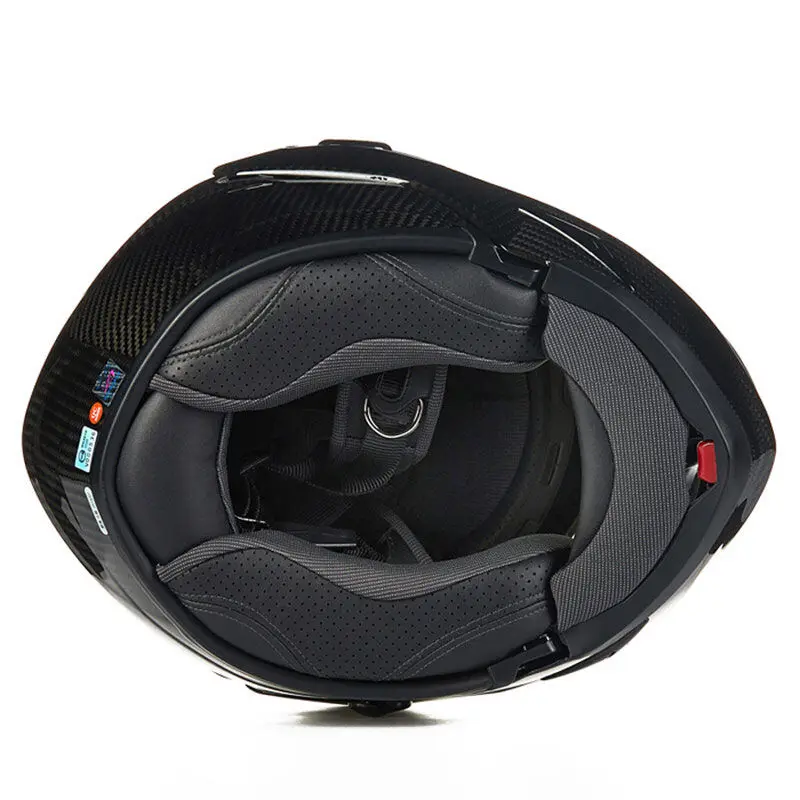 AMU Carbonfiber флип шлем для лица мото взрослых мужские cascos capacete мотоциклетный