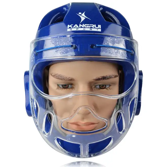 High performance durable karate Helmet KK561 Blue adult men women
