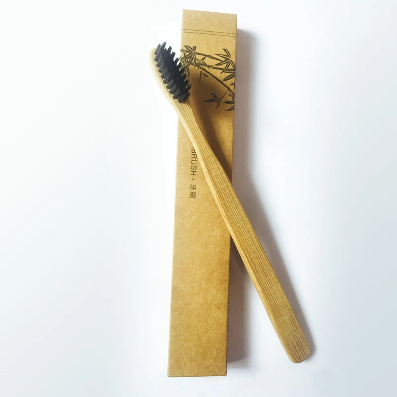 

1Pcs Environment-friendly Wood Toothbrush Bamboo Toothbrush Soft Bamboo Fibre Wooden Handle Low-carbon Eco-friendly For Adults