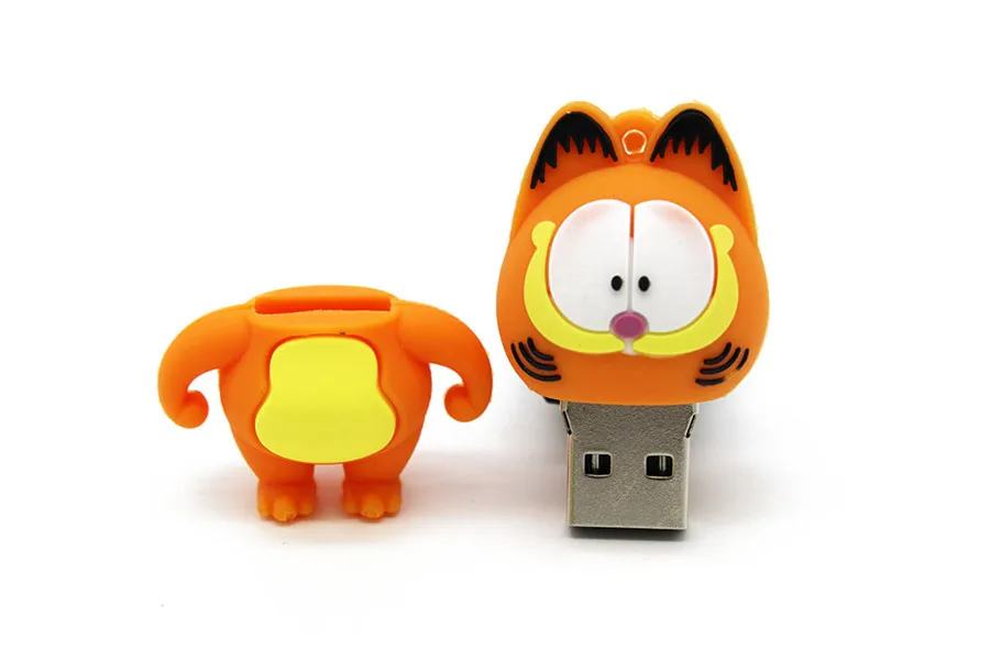 Usb флеш-накопитель KING SARAS 64 GB Mini cute Garfield usb 2,0 4 GB 8 GB 16 GB 32 GB флешка, подарок