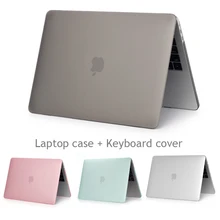 Кристальный матовый чехол Loptop для Macbook Air 13 12 11 15 Pro 13," 15,4" чехол для Macbook Pro retina 15 чехол крышка клавиатуры