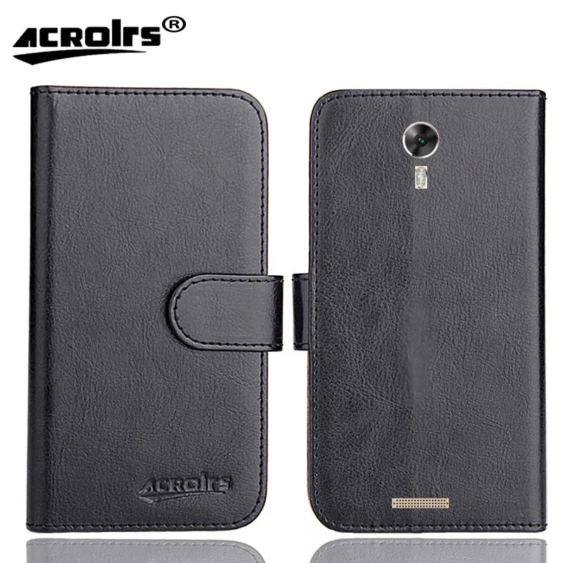 

Vivax Fly 4 Case 6 Colors Flip Soft Leather Crazy Horse Phone Cover Stand Function Cases Credit Card Wallet