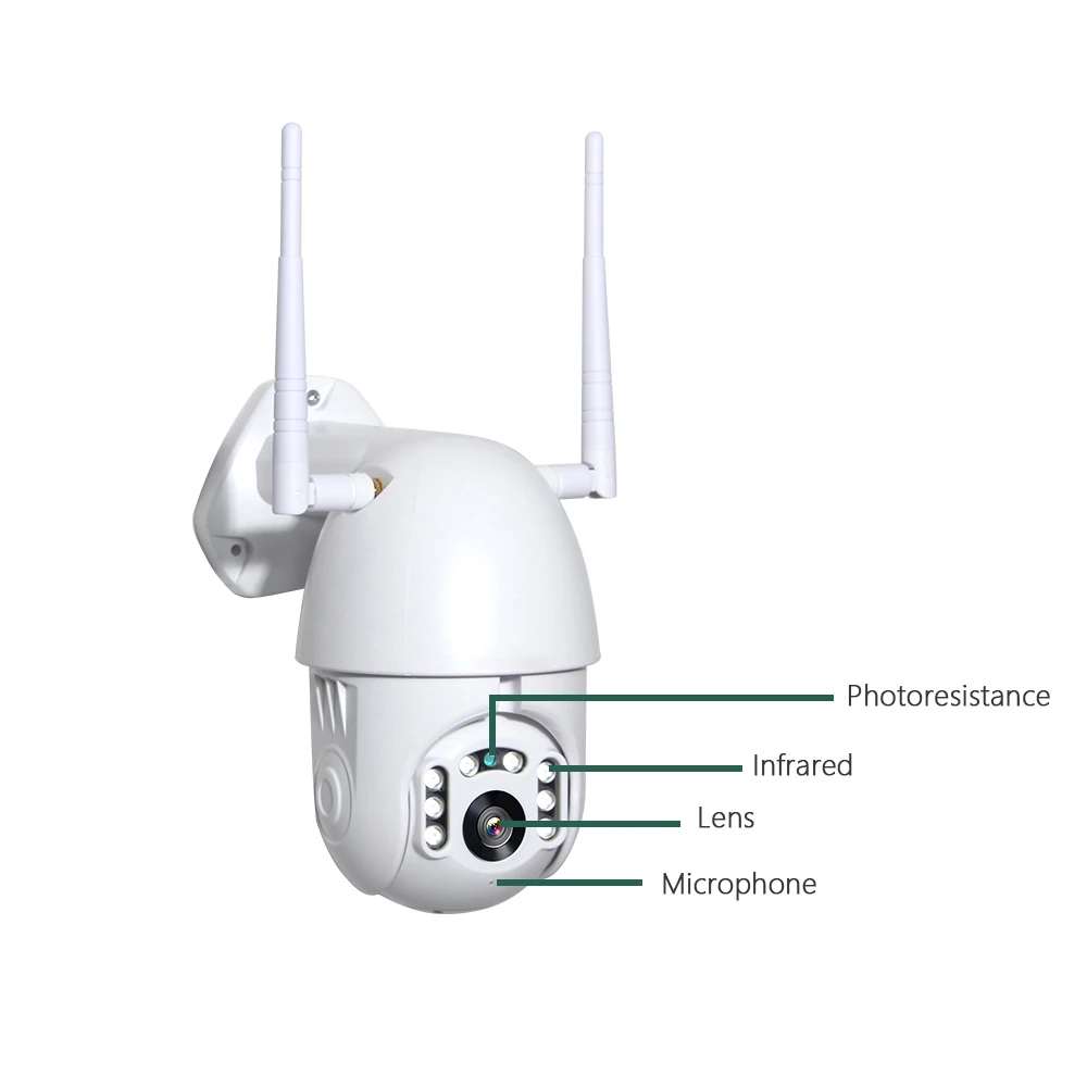 IP wifi камера беспроводная 2MP 1080P наружная PTZ скоростная купольная CCTV IR Onvif камера P2P безопасности наблюдения водонепроницаемая