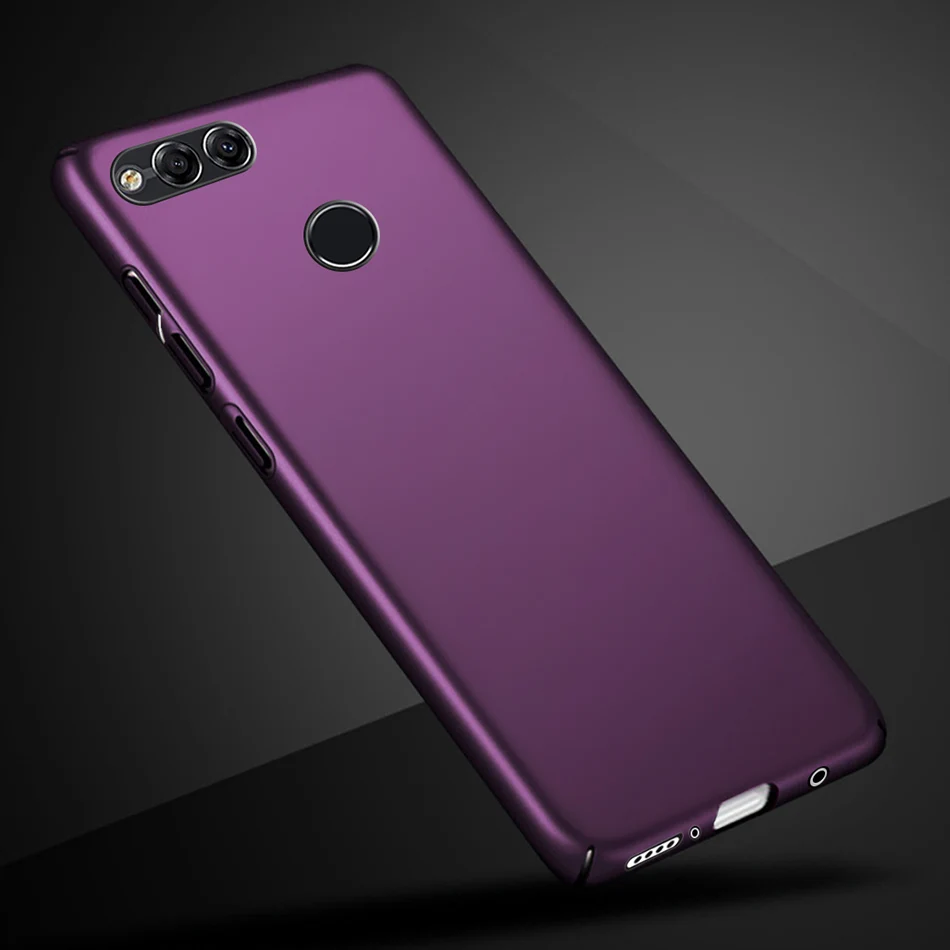 Жесткий чехол для Huawei Honor 7X, задняя крышка из поликарбоната, чехол для телефона Huawei Mate SE BND-L34, чехол-бампер для Honor 7X BND-L21 L22 L24 - Цвет: Purple