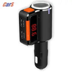 Bluetooth fm-трансмиттер модулятор Автомобильный MP3-плеер LED Дисплей Dual USB Автомобильное Зарядное устройство Bluetooth fm-трансмиттер