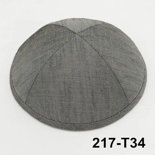 Полиэфирная рами kippah 19 см kipa Kippot еврейская шляпа Skullies Beanies Yarmullka Skull cap - Цвет: 217T34