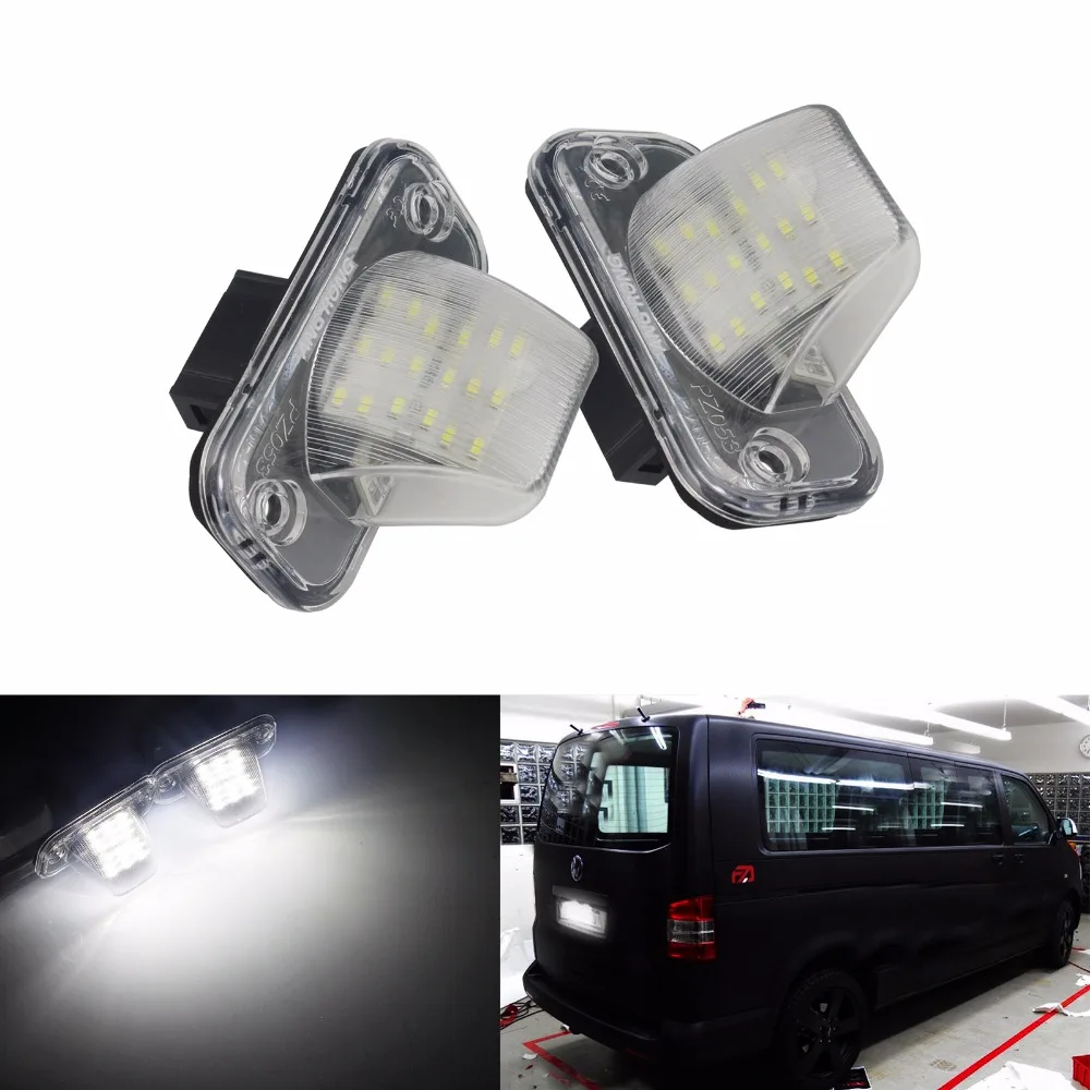 ANGRONG 2x светодиодный номерной знак белый свет для VW Transporter T4 Multivan Caravelle MK4 Passat Eurovan