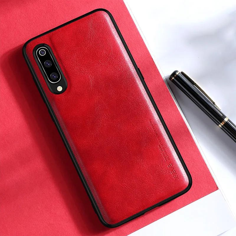 X-Level кожаный чехол для Xiaomi mi 9, мягкий силиконовый чехол для телефона Xiaomi mi 9 mi 9, чехол - Цвет: Red