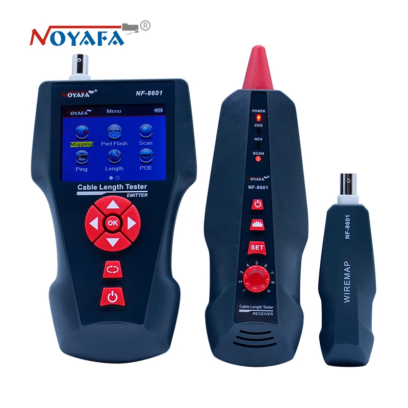 New NF-8601 Multi-functional Network Cable Tester LCD Cable length Tester Breakpoint Tester English version NF_8601
