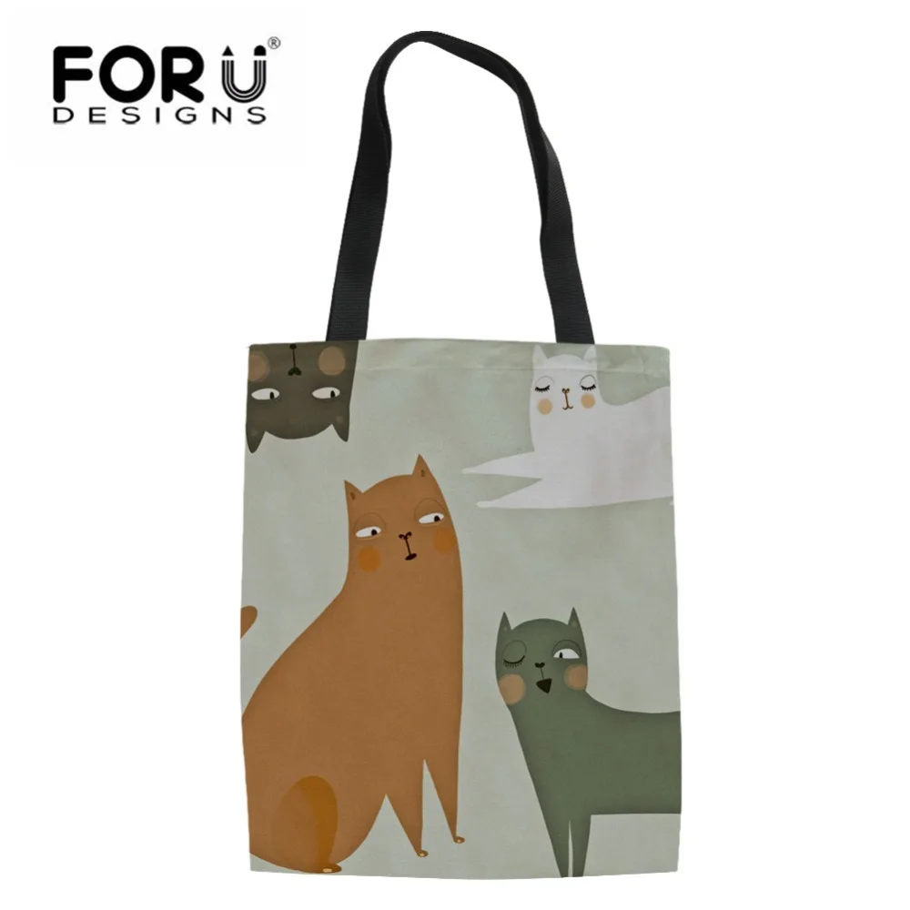 FORUDESIGNS/сумки для женщин 2019 женские ручные сумки на плечо девочек с кошками
