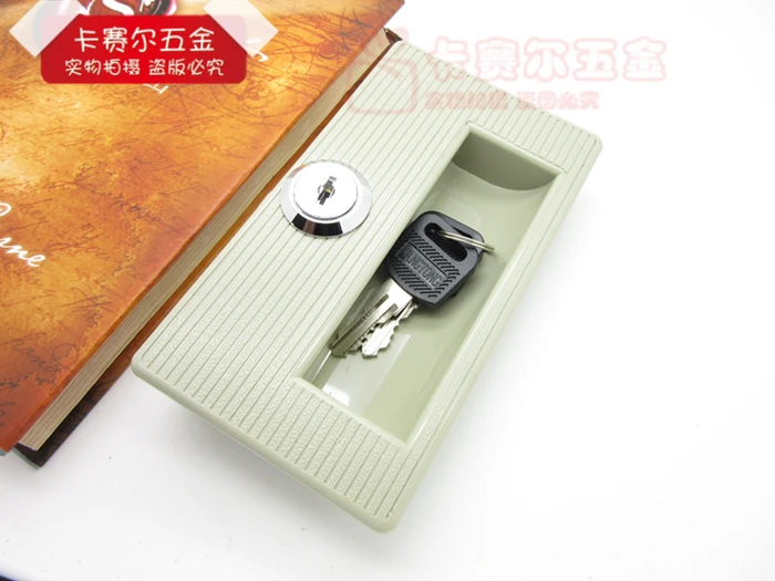 

70mm*124mm Big Office File Cabinet Locks Hook Sliding Door Lock Wardrobe For Furniture Security Lock With Two Keys Wholesale
