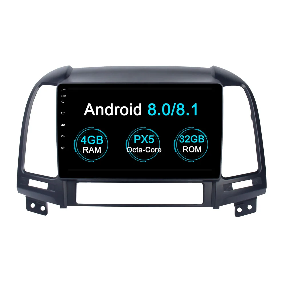 

Android 8.0 8 Core Car DVD Player GPS Navigation Headunit IPS Screen For Hyundai Santa Fe 2006-2012 Car Radio 2 din 4+32GB
