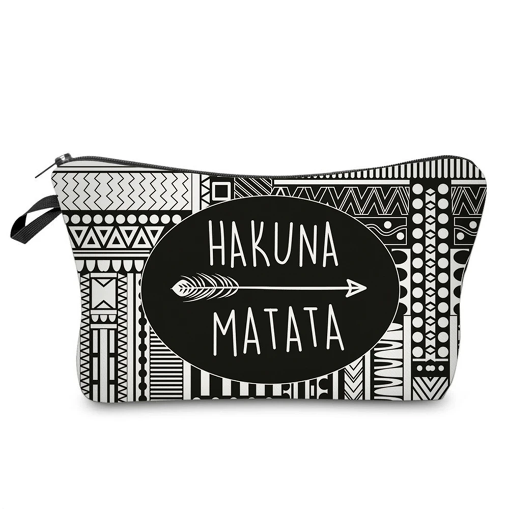 Сумка для макияжа GABWE Hakuna Aztec винтажная сумка с принтом косметичка женщин