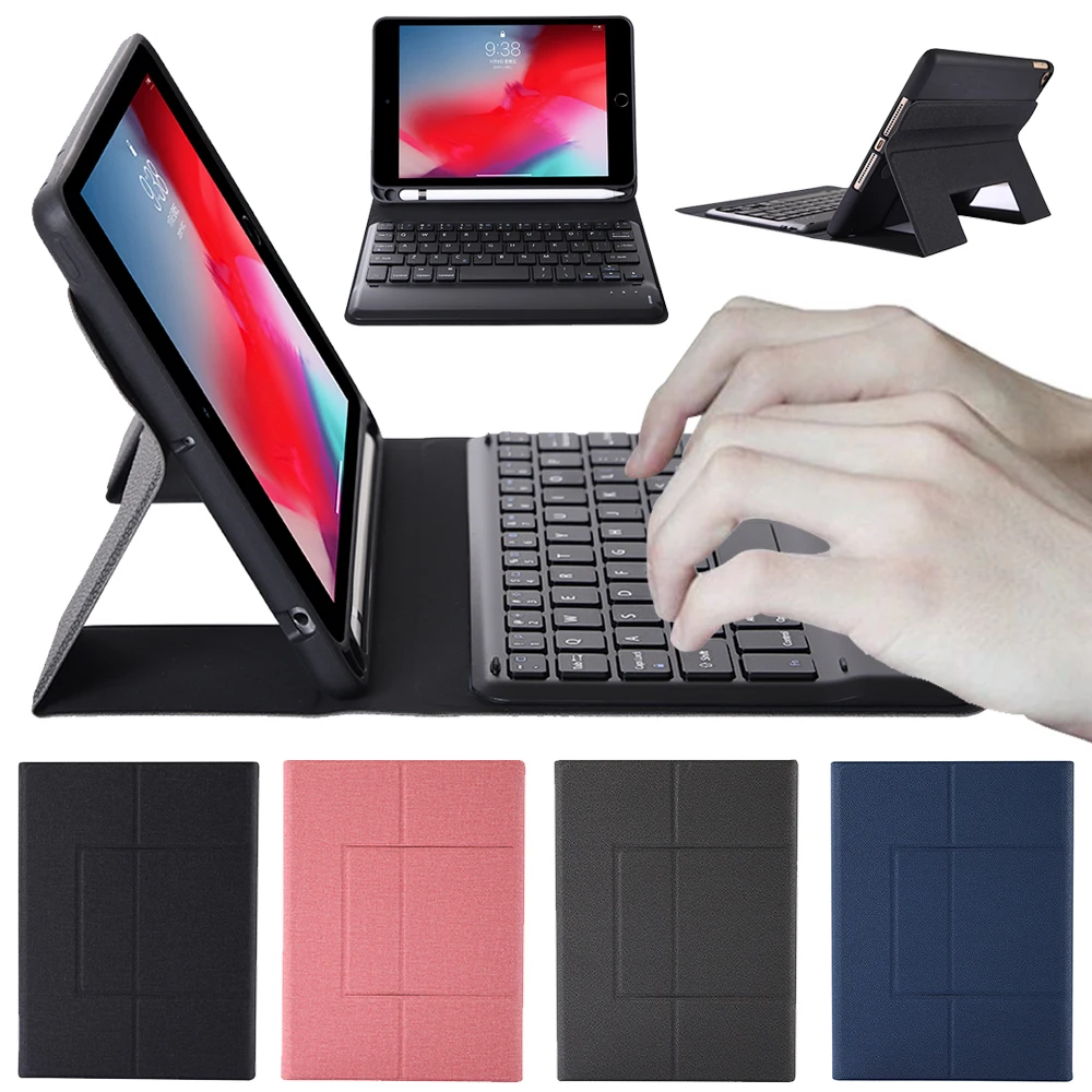 Bluetooth клавиатура чехол для iPad mini 5 2019 7,9 ''крышка с карандашом держатель кожаный чехол для планшета с клавиатурой Cover для iPad mini 5