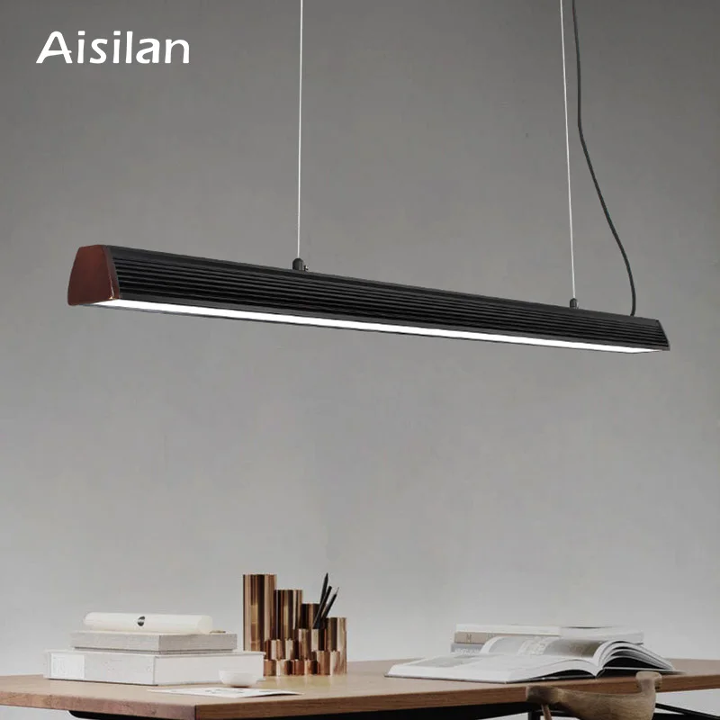 Aisilan скандинавский подвесной светильник, обеденный Настольный светильник, кухонный бар, светодиодный Современный простой креативный офисный светильник