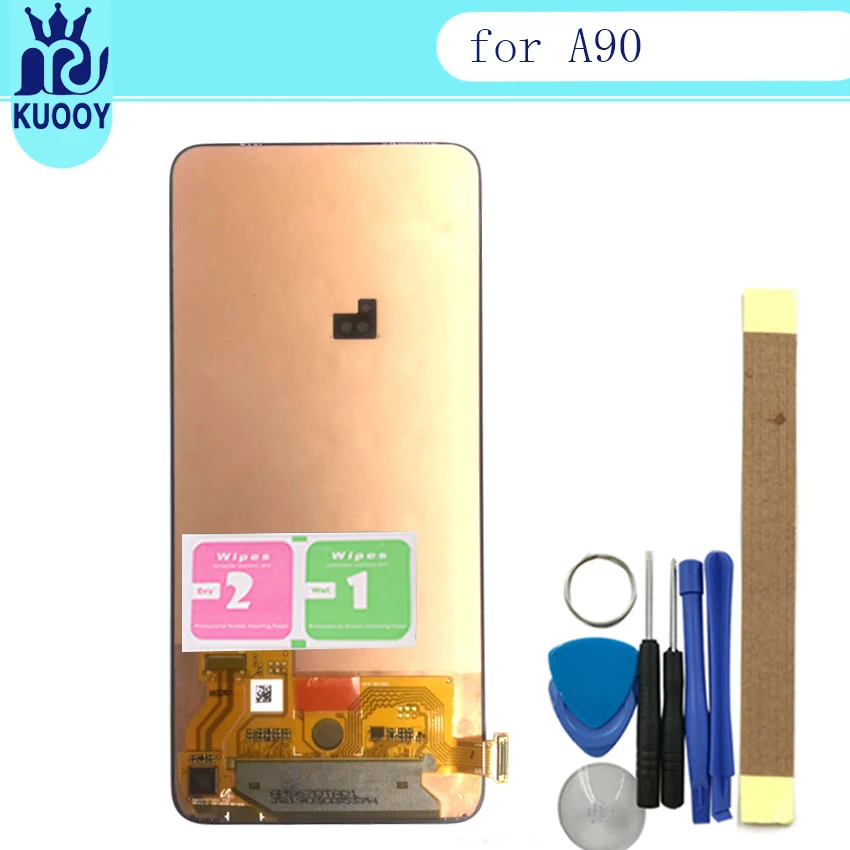 

6.7''AMOLED For Samsung Galaxy A90 LCD A905 A905F SM-A905 Display Touch Screen Digitizer Assembly A90 2019 For SAMSUNG A90 LCD