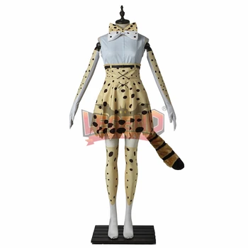 

cosplay anime kemono friends Serval Sabaru Leptailurus serval Cosplay adult costume all size custom made full set