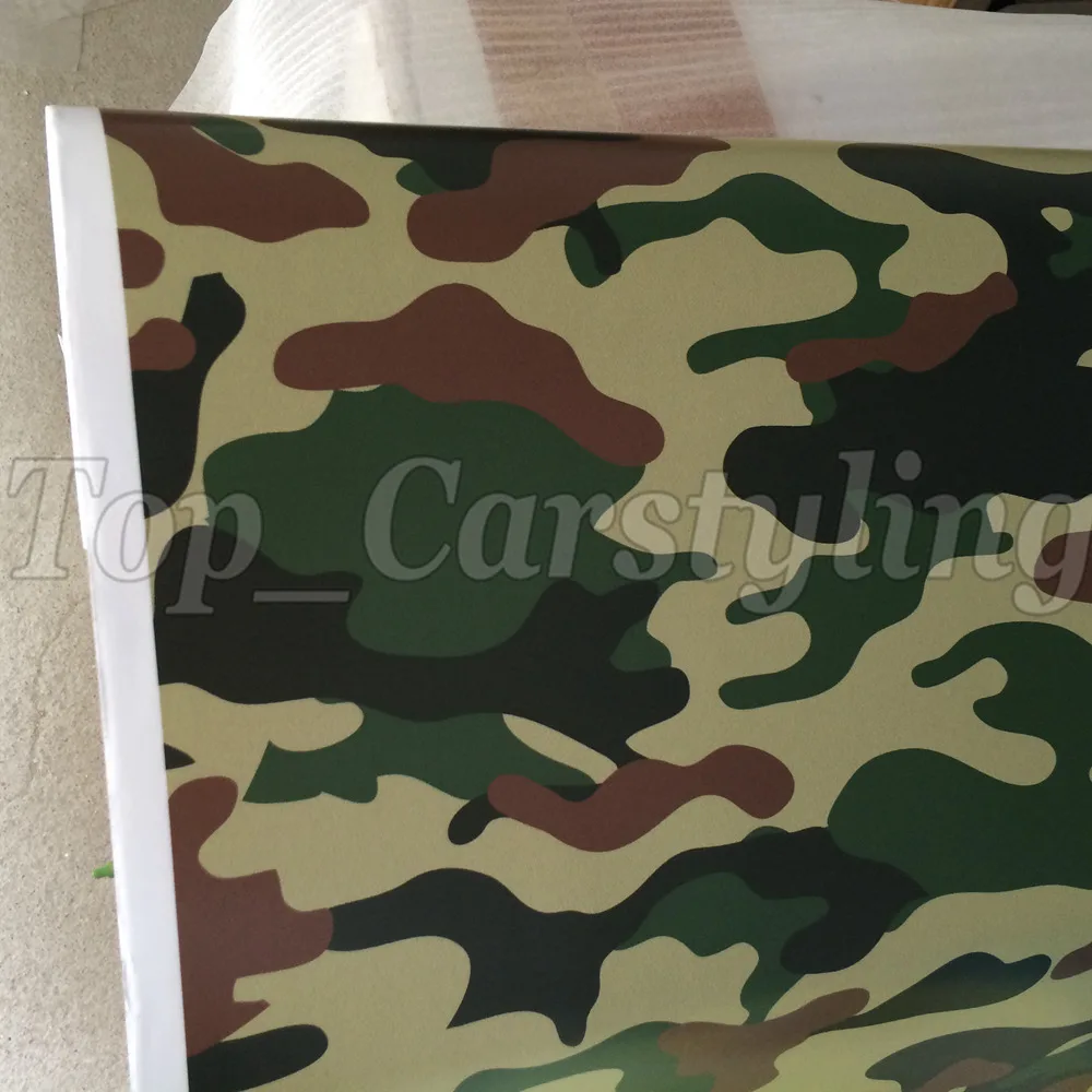 forest military camo vinyl camouflage car wrapping green (3)