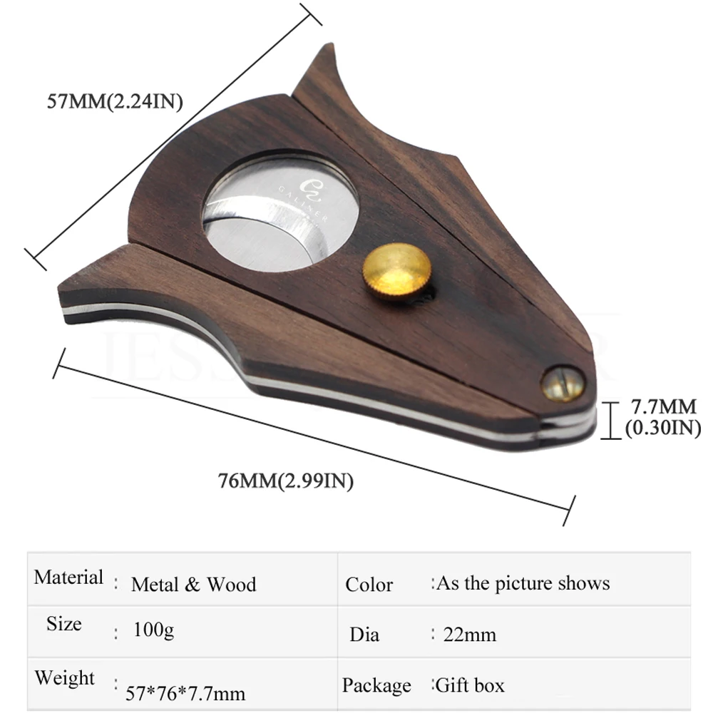 COHIBA-Cigar-Cutter-Sharp-Daul-Blades-Wood-Stainless-Steel-Cigar-Cutter-Pocket-Gadget-Zigareen-Cutter-Knife
