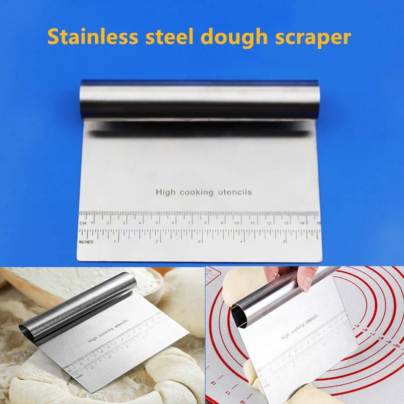 

Stainless Steel DIY Baking Scraper Butter Cream Cake Knife Cake Dough Cutter Pizza Decorating Baking Tools Kitchen Accessories