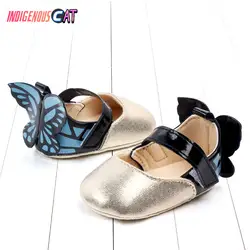Бренд 2019 новая весенняя детская обувь искусственная кожа, для новорожденных мальчиков обувь для девочек с нескользящей подошвой, для тех