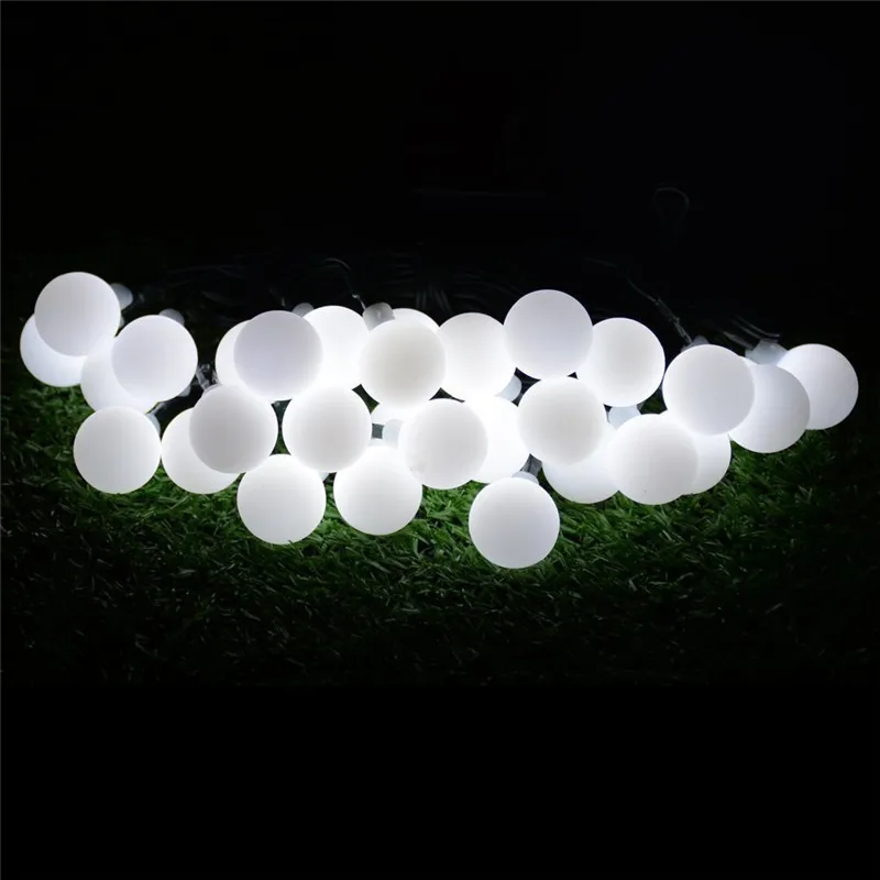 220V New year Christmas Light 10M 100LED Milky Ball LED Fairy String Light Indoor & Outdoor Garden,Party,Wedding Holiday Lights