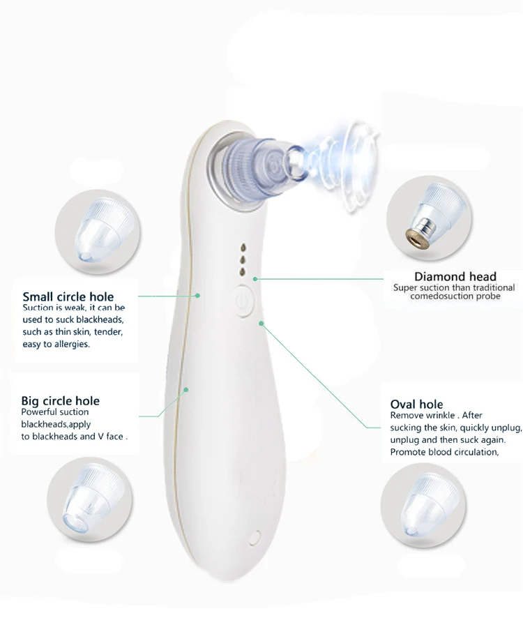 4 советы мини Алмазная дермабразия кожи машинка для пилинга вакуумный отсос угрей средство против акне пор чистка лица оборудование