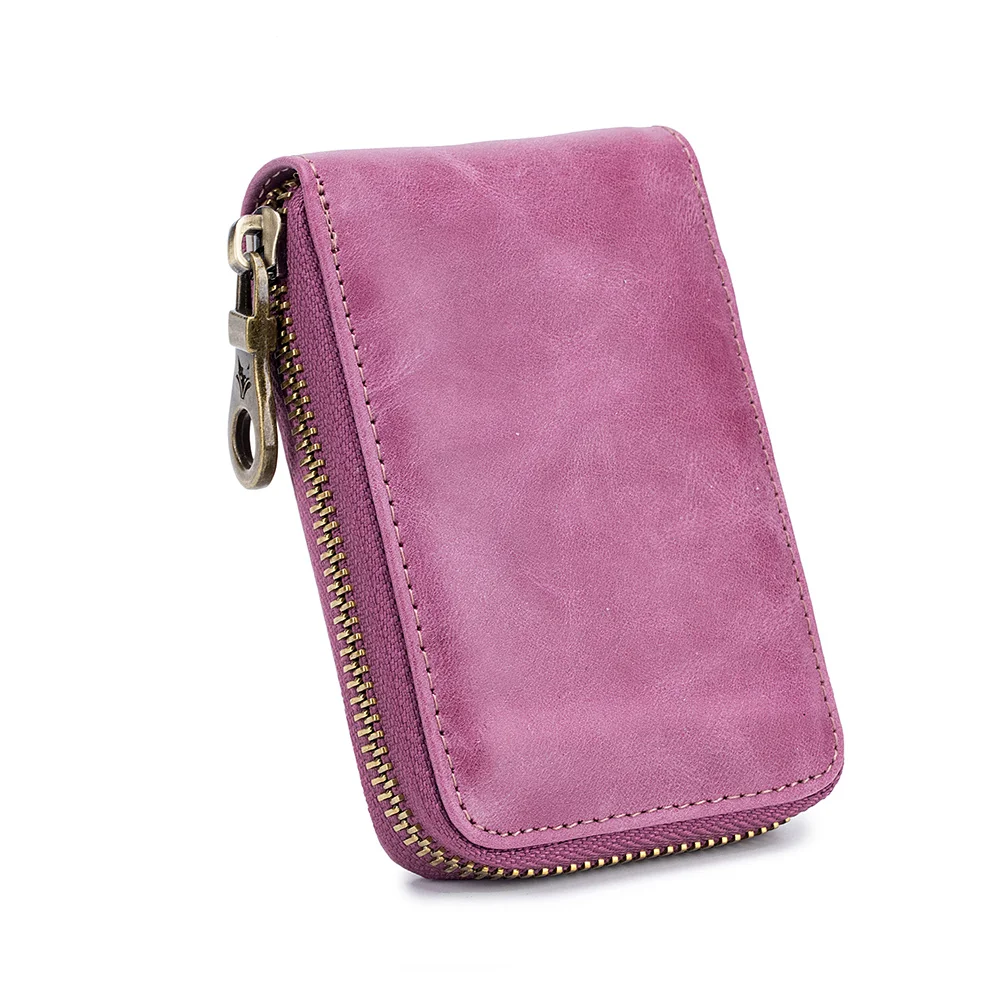 

New Arrivals Top Quality Genuine Oil Waxing Leather Card Wallets Guaranteed 2019 Brand Fashion Card Cases with SIM Car Holders