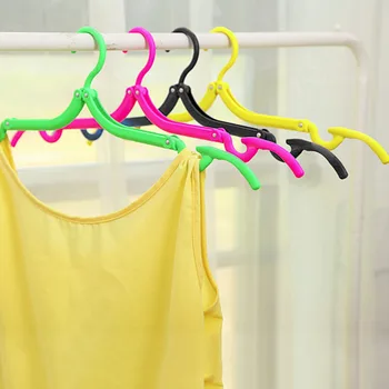 

Superior quality Coat Hanger Rack Portable Foldable Hanger Folding Plastic For Travel Holiday Durable Clothes Hanger Stylish