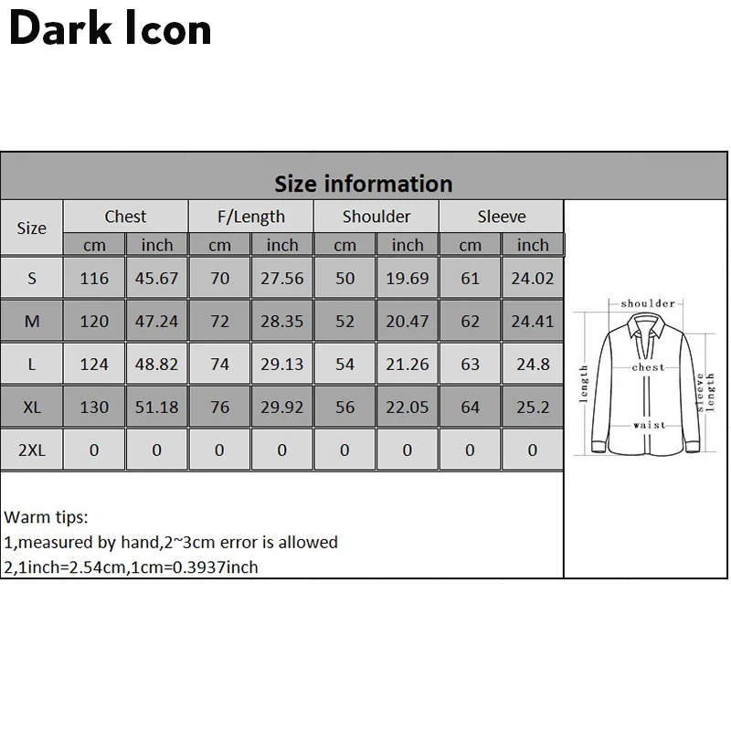 Куртка Бандана Dark Icon с отложным воротником плиссированная подрубка Толстая