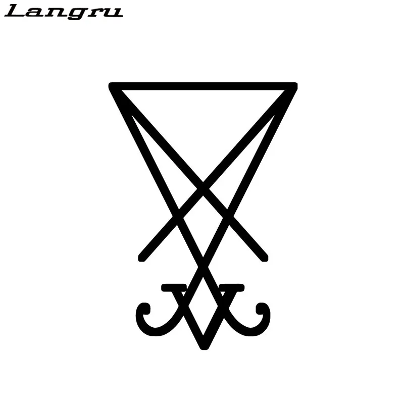 Langru Lucifer Sigil забавная виниловая наклейка на окна автомобиля Аксессуары Украшение
