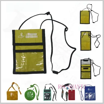 

ROCOHANTI Accept Custom Order 500X Nylon Neck Wallet Badge Holder with Lanyards EXPRESS FAST FREE SHIPPING WHOLESALE