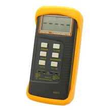 Bimetal digital thermocouple thermometer, 6802II digital thermometer, dual channel 2018 dual channel digital thermometer temperature logger tester usb interface 1000 sets data kjtersn thermocouple mastech ms6514