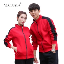 Voobuyla куртка для бега женские куртки плюс размер спортивная мужская куртка для бега толстовка на молнии Одежда для тренировок Весенняя спортивная куртка