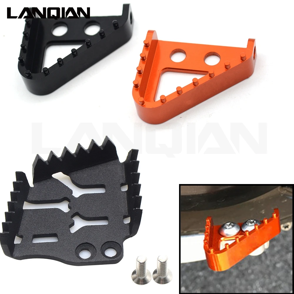 CNC Rear Brake Pedal Lever Step Tips Plate Tip Enlarge For KTM 990