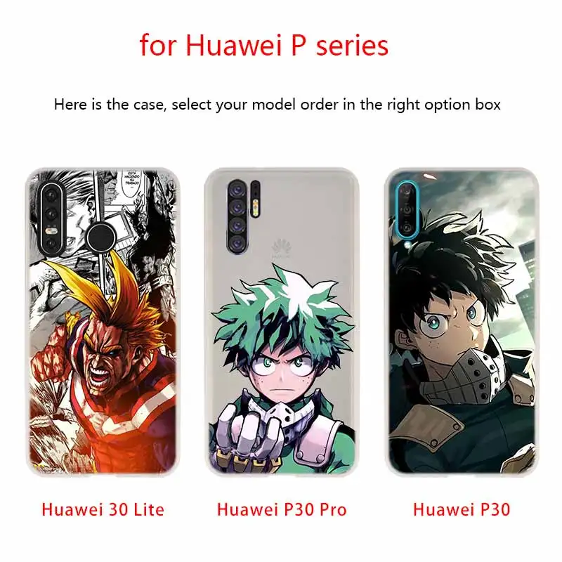 Чехол для телефона с аниме Моя геройская Академия Huawei P40 P9 P10 P20 P30 Lite чехлы Pro P Smart