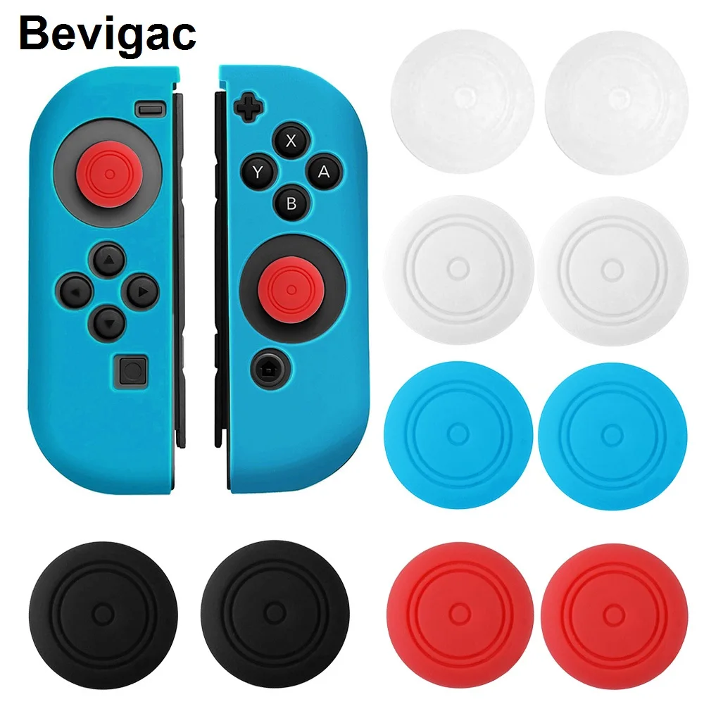 Bevigac-10pcs-Soft-Silicone-Case-Cover-Thumb-Stick-Grip-Cap-for-Left-Right-Nintend-Switch-Joy