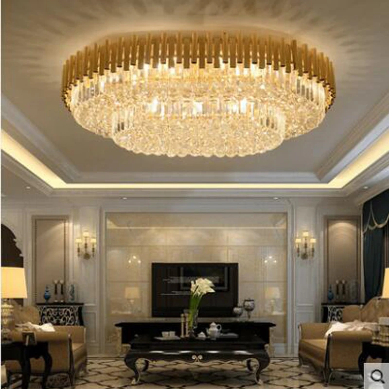 Лампа для гостиной прямоугольная хрустальная лампа потолочные светильники